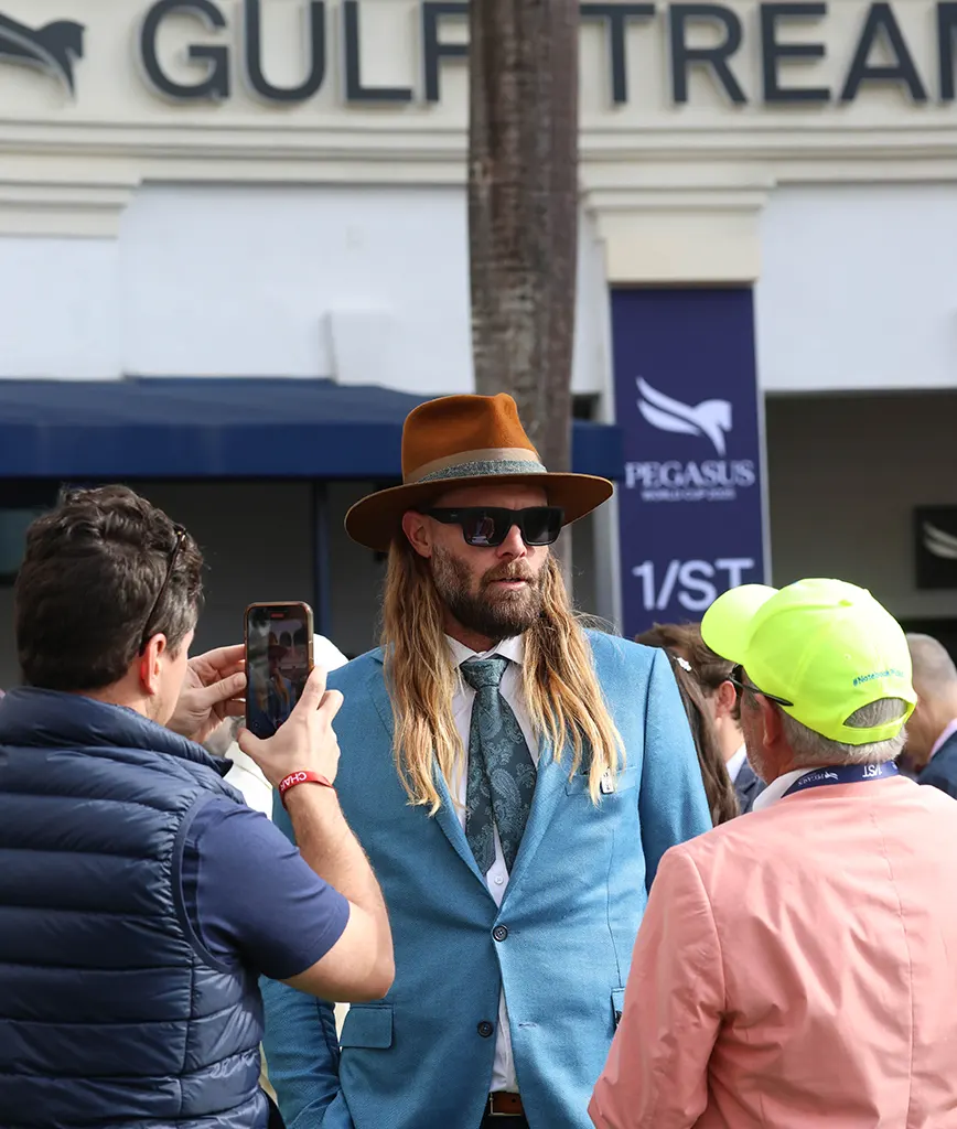 Jayson Werth at the racetrack
